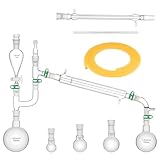 Labasics 500 ml Destillationskit, Destillationsapparat aus Borosilikatglas zur Extraktion, 24/40, Laborglaswaren