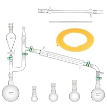 Labasics 500 ml Distillation Kit, Borosilicate Glass Distillation Apparatus for Extraction, 24/40, Lab Glassware