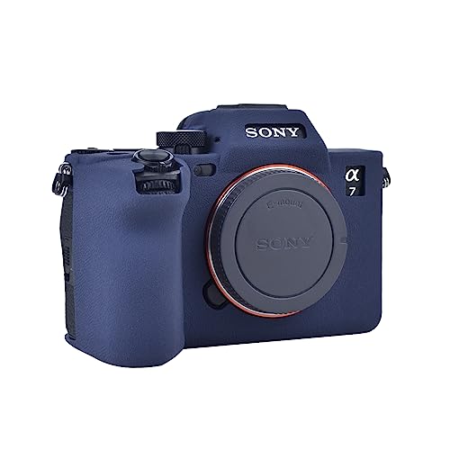 Funda de silicona para cámara Sony Alpha 7 IV, azul miniatura 3