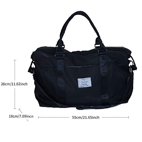 Womens travel bags, weekender carry on for women, sports gym Bag, workout duffel bag, overnight shoulder Bag, waterproof