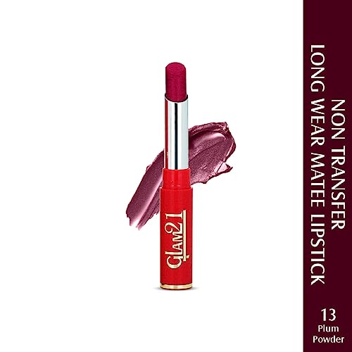 Image of Glam21 Matte Pro Ink Non Transfer Lipstick | Long Lasting | Ultra Pigmented |13 Plum Powder
