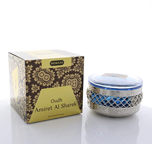 Hemani Bakhour Amiret Al Shar - 30G - Chips - Authentic Arabic Bakhour Incense - Aromatherapy - Perfect For Prayer, Namaaz, Ceremony, Meditation, Relaxation, Religion - Great As A Gift & For Home Use #TOP25