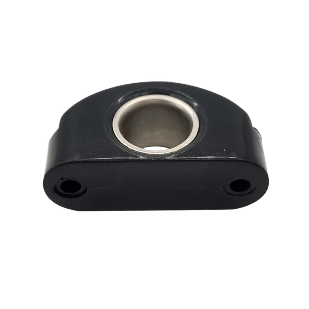 Passacavo per barca marina Bullseyes in nylon nero 12 mm 1/2 pollice INSERTO IN ACCIAIO INOSSIDABILE Puleggia 8 pezzi
