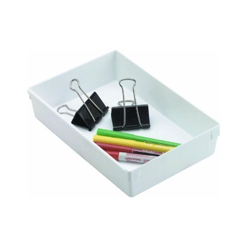 Rubbermaid Drawer Organizer, 9 by 6 by 2-Inch, White (2-Pack)