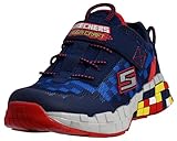 Skechers boys Mega-craft Sneaker, Navy/Red, 12 Little Kid US