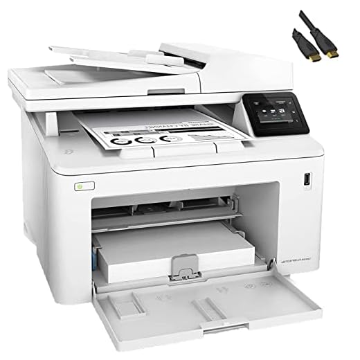 HP Laserjet Pro MFP M283cdw Wireless All-in-One Color Laser Printer, Mobile Print, Scan, Copy, Fax, Duplex Print, 22ppm, 2.7" Touchscreen, Wi-Fi - WULIC Printer Cable