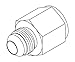 Tompkins Industries 3405-06-04 Male JIC to Female BSPP, Steel, 9/16-18 x 1/4-19