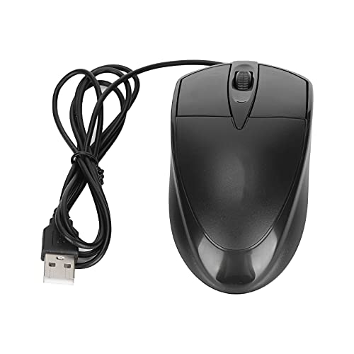 Wired Gaming Mouse, Silent USB Corded Office Mouse for Win XP 7 8 10, Support Right or Left Hand Use, Portable Ergonomic Mechanical Mouse for Computer Laptop, Plug and Play