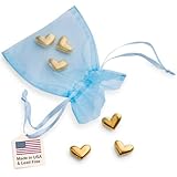 Danforth Vilmain Golden Heart Pocket Tokens, Bag of 6 Pocket Coins Pewter