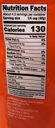 Southern Grove Mango Dried Philippine 3 Packs Each 6 Oz #TOP2