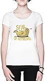 Photo Gallery capzy seal of approval bianca donna maglietta white women s t-shirt tee Photo Gallery capzy seal of approval bianca donna maglietta white women s t-shirt tee