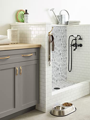 Image of Amerock | Cabinet Pull | Champagne Bronze | 3 in (76 mm) Center-to-Center Drawer Pull | Candler | Kitchen and Bath Hardware | Furniture Hardware