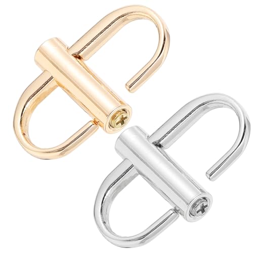 Alipis 4pcs Metal Buckles for Chain Bag Strap DIY Accessories with Screw Fastening Design Sturdy Metal Shortener Clasps for Comfortable Carrying