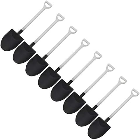Z ZICOME Novelty Disposable Plastic Shovel Shape Dessert Spoon, Set of 50 Cover