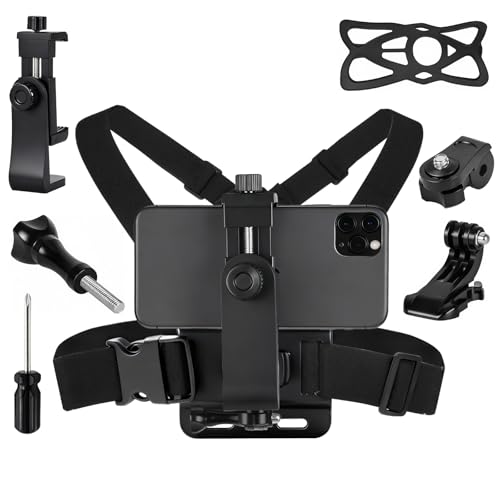 Chest Phone Holder with Code DA77S4HH - Hands Free Camera Mount
