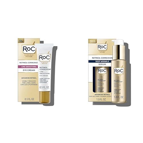 RoC Retinol Correxion - Crema diaria antiarrugas para debajo de los ojos, 0.5 onzas (el embalaje puede variar) Retinol Correxion Deep Wrinkle