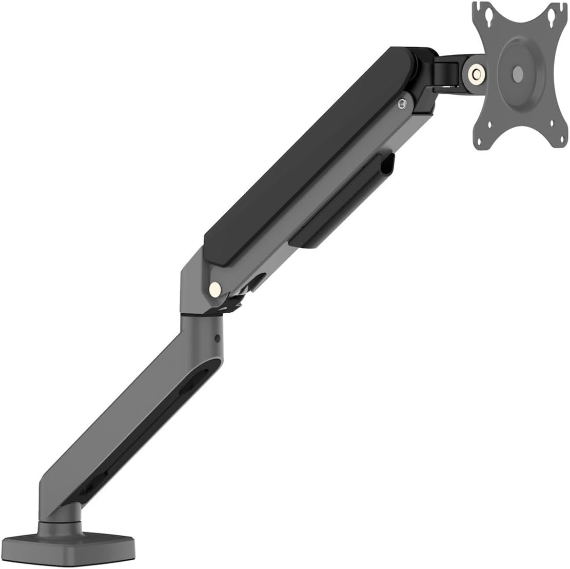 Adjustable Aluminum Alloy Single arm deep Space Gray Gas Spring Monitor Stand 13 to 30 inches