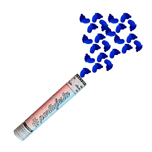 Lança confetes De Papel Metalizado Ou Coloridos (Pezinho Azul)