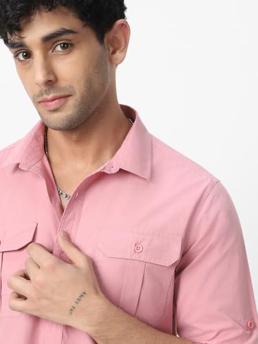 Image of Urbano Fashion Men's Cotton Full Sleeve Regular Fit Casual Solid Shirt