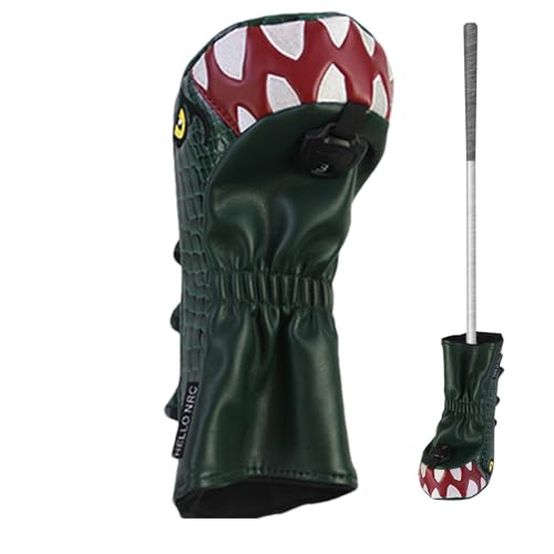 Animal Golfschlägerhauben – PU-Leder Tyrannosaurus Rex Driver Cove – langlebige Putterkopfabdeckungen für die meisten Schläger, Golfzubehör für Männer