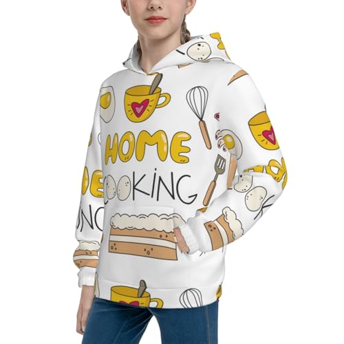 Home Cooking Kid Hoodies Boys Sweatshirts Girls Pullover with Pocket2