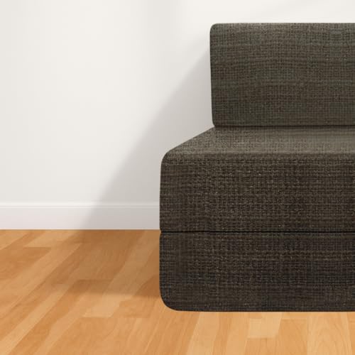 Image of CELLBELL Comfy Sofa Cum Bed 2.5x6 Feet | Foldable Dual Use Couch Bed with Soft Cushions, Washable Fabric Cover & Sturdy Frame | Space Saving Modern Design for Living Room, Bedroom & Guest Use (Grey)