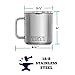YETI Rambler 10 oz Stackable Mug, Vacuum Insulated, Stainless Steel with MagSlider Lid, Rescue Red