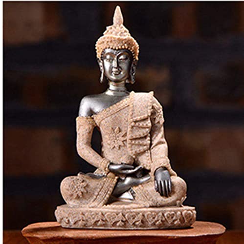 MOBEBI Sandstein Buddha Statue Barmherzigkeit Mönch