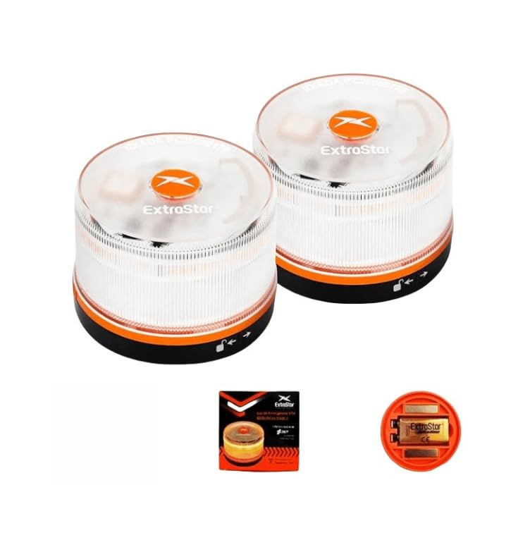 Luz Emergencia BalizaV16 Homologada DGT con Geolocalización Pack 2 Unidades