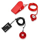 Dettagli sulle taglie: la chiave di sicurezza rossa misura circa 105 cm di lunghezza totale, mentre la chiave nera misura circa 98 cm di lunghezza totale. Si prega di verificare le dimensioni prima dell'acquisto per garantire la compatibilità.