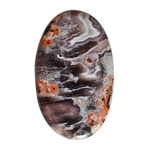 Agate violette naturelle 29 CTW cabochon pierre précieuse lithothérapie