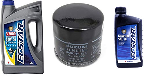 Suzuki ECSTAR V7000 10W-40 Aceite Motor Marino 4T 1 Gal