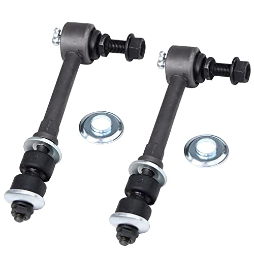 Image of Detroit Axle - Rear 4pc Control Arms Kit for 2010-2017 Chevy Equinox GMC Terrain, 2008-2009 Pontiac Torrent, 2 Lower Rearward Control Arms 2 Sway Bar Links 2011 2012 2013 2014 2015 2016 Replacement