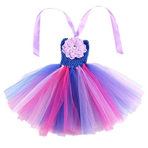 EOZY-Vestito Estivo Danza Bambina Tutu Arcobaleno