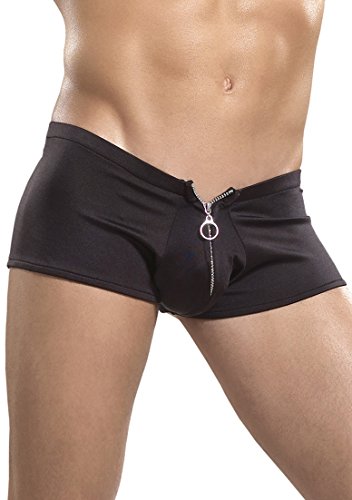 Male Power pour homme : le short zippé noir idéal pour vos soirées