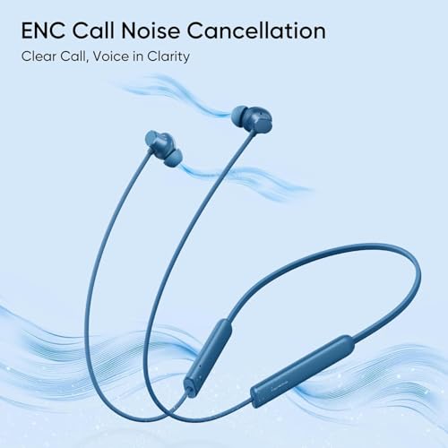 Image of realme Buds Wireless 5 Lite in Ear Bluetooth Neckband with 12.4 mm Dynamic Bass Boost Driver,Upto 35 Hours Playback,45ms Low Latency,IP55 Dust & Water Resistant, Bluetooth V5.4 (Void Black)