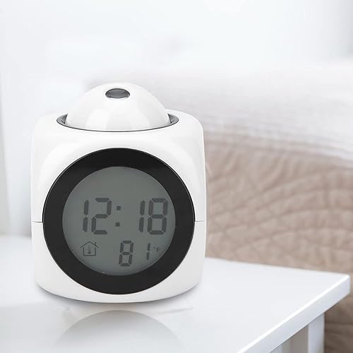 Miniatura 3 de Reloj digital, función de temporizador de voz LCD digital, proyección pequeña y compacta, reloj despertador digital para el trabajo y la vida para