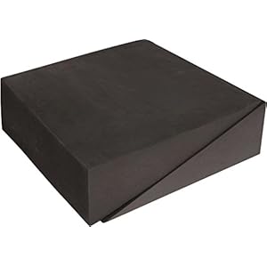 Trademark Innovations 12″ Foam Incline Stretch Wedge – Set of 2, Black