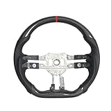 Carbon Fiber Steering Wheel for Mercedes Benz E-Class AMG 2021-2023 D-Shaped Flat Bottom Steering Wheel Mercedes Benz AMG C Class 2023(With Paddle Holes)