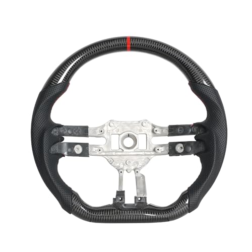 Carbon Fiber Steering Wheel for Mercedes Benz E-Class AMG 2021-2023 D-Shaped Flat Bottom Steering Wheel Mercedes Benz AMG C Class 2023(With Paddle Holes)
