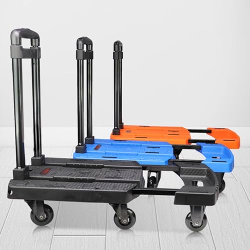 Carretilla plegable portátil con altura ajustable y base retráctil miniatura 4