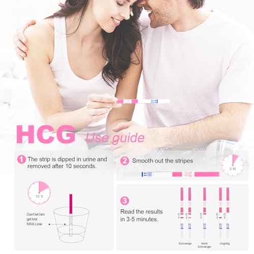 Image of 55 Ovulation Test Strips and 25 Pregnancy Test Strips 10mIU /mL Combo Kit for Women-with 70 Urine Cups (55 LH + 25 HCG)