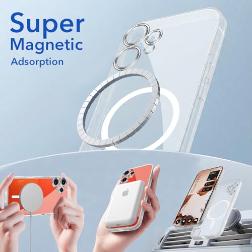 Image of Jkobi Lifetime Anti-Yellow MagSafe Compatible Clear Back Cover Case for Nothing CMF Phone 2 Pro (Sleek Hard Crystal | Shockproof and Camera Protection)