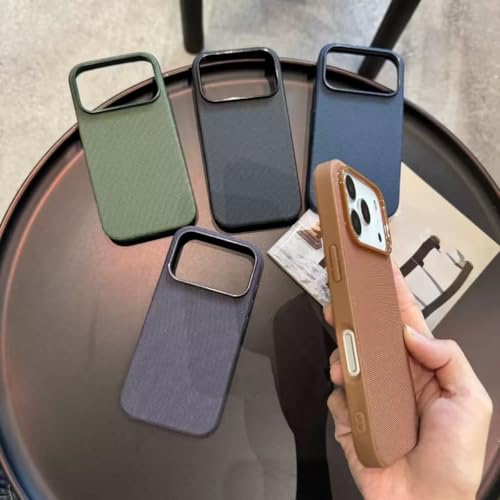 Étui tissé magnétique iPhone 14 Pro élégance noir