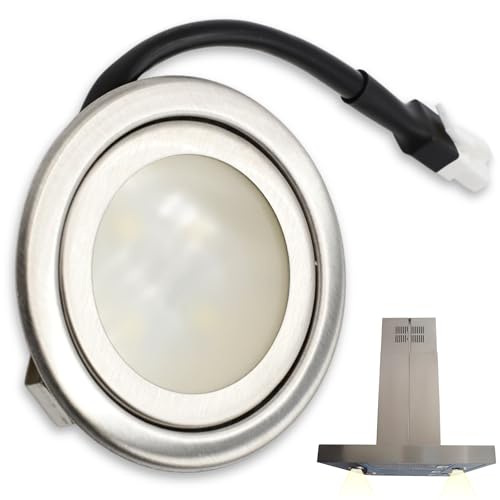 CHEFZOCO Lámpara Led para Campanas Teka, Códigos originales 89220139 81455067 61836047 99993157, Modelo CNL3 2002, CNL6400INOX, CNL9610INOX, Diámetro 67 mm, 1,5W 220V, 1 Unidad