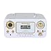 Studebaker Bluetooth Portable Stereo CD, AM/FM Stereo Radio and Cassette Player/Recorder (White & Gold)