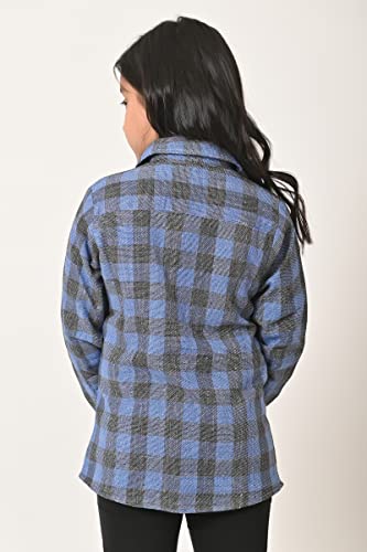 Image of Kids Cotton Shirt - Regular Fit Shirt for Girls & Boys, Unisex Full Sleeves Shirts, Collared Neck,Button Down Shirt, Checks Shirts for Casual Wear