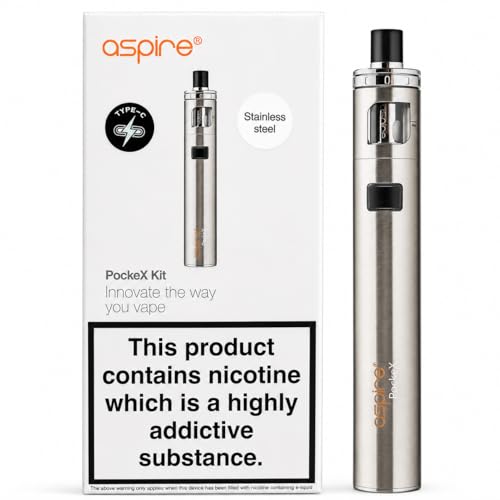 ASPIRE PockeX AIO Kit [Silver] - Refillable Rechargeable
