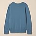 Amazon Essentials Girls' Pullover Crewneck Sweater, Blue Cat, X-Small