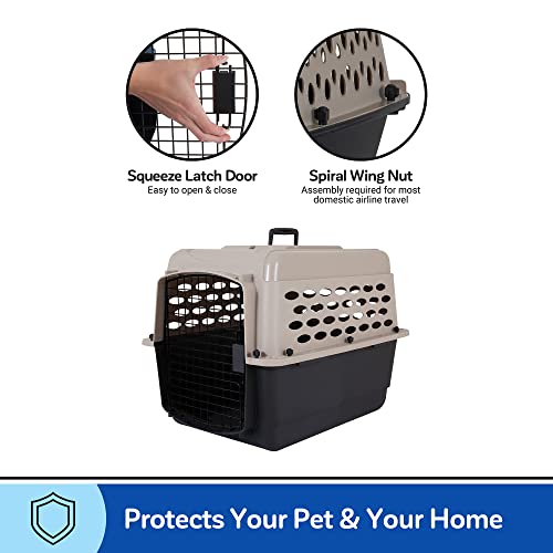 Petmate Vari Dog Kennel 32", Taupe & Black, Portable Dog Crate For Pets 30-50Lbs #TOP3